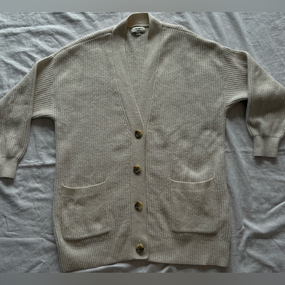 Aerie Women’s XS Oversized Cardigan, Cream